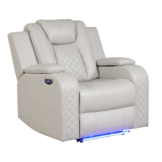 Benz Power Recliner with LED Lighting & USB