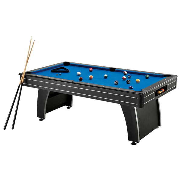 7-Foot Blue Pool Table with Ball Return