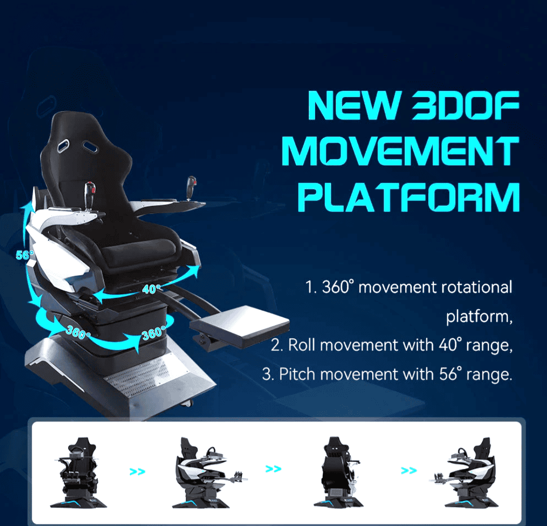 Virtual Reality Game 9D Racing & Flight Simulator