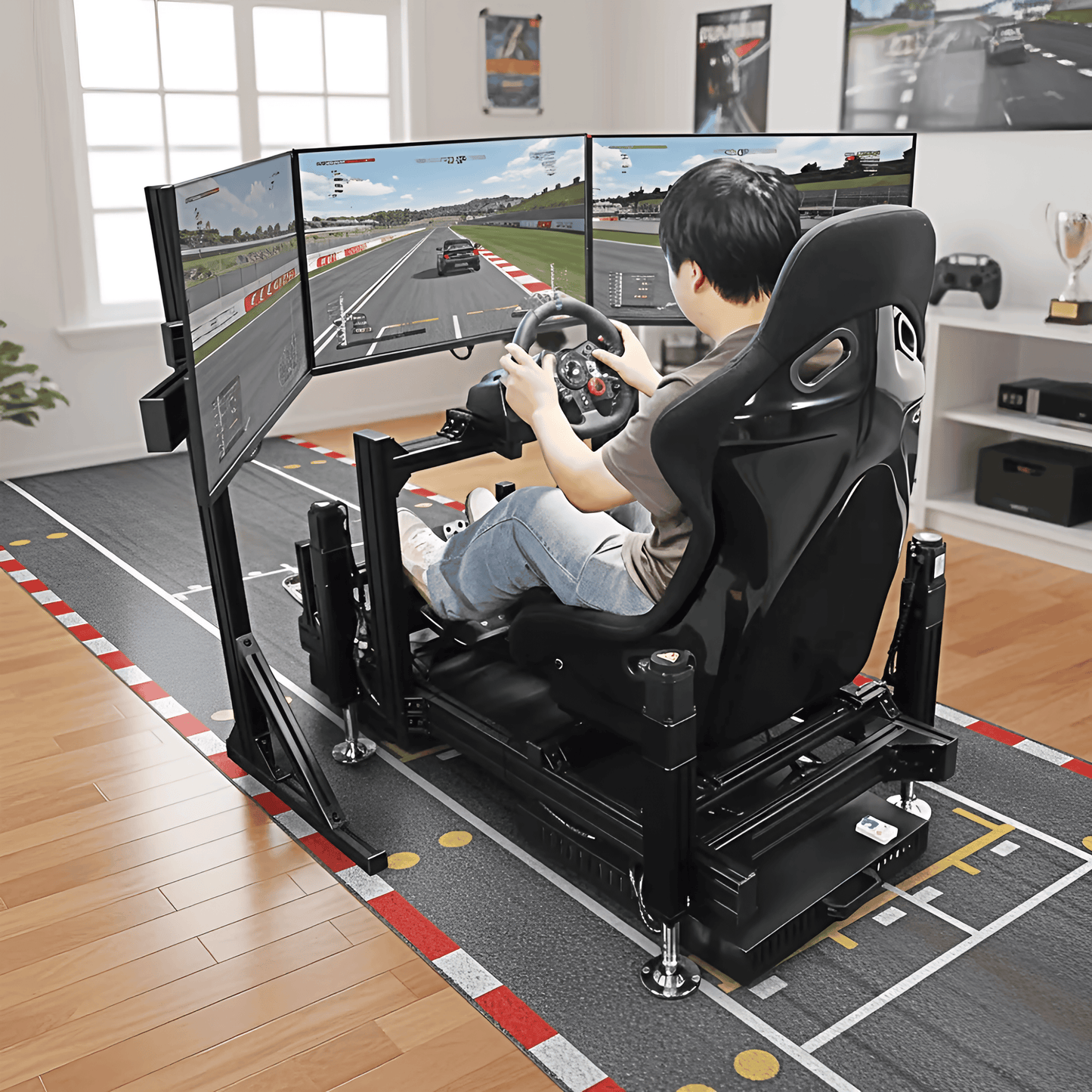 Racing Simulator Full Racing Movement