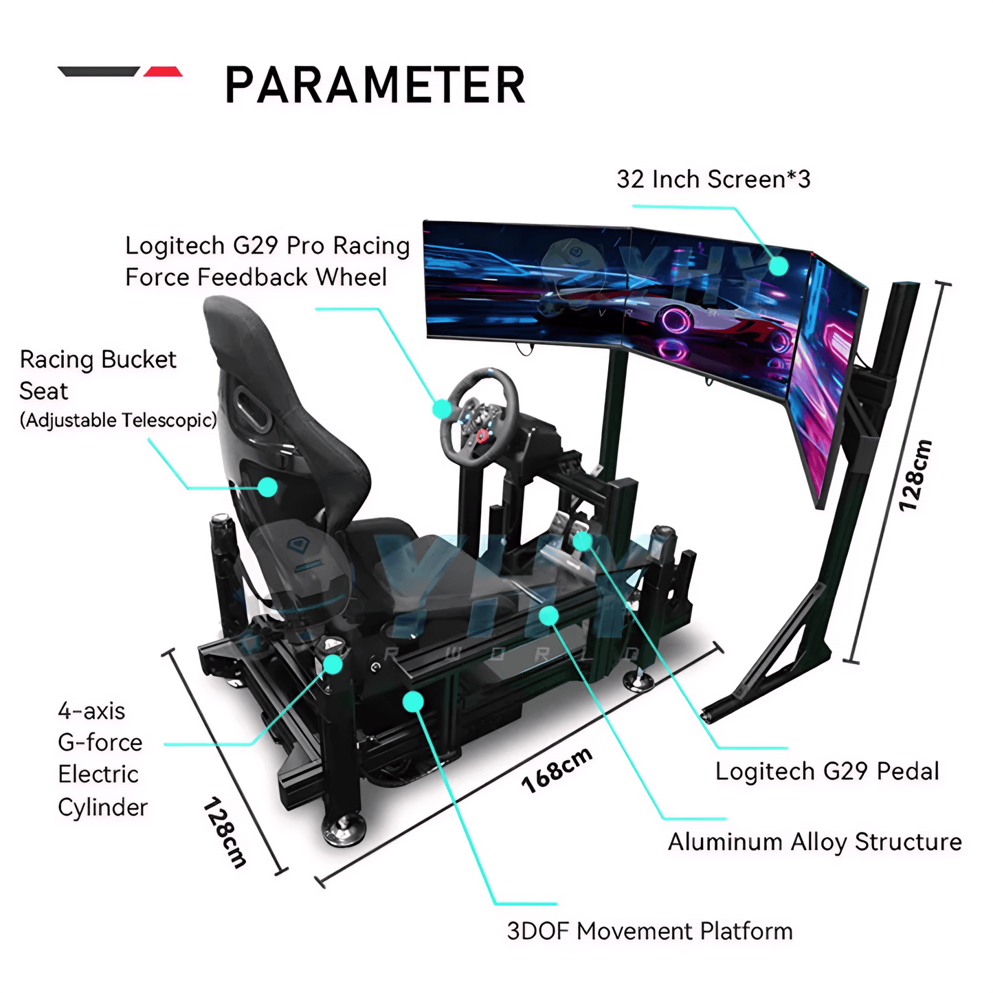 Racing Simulator Full Racing Movement