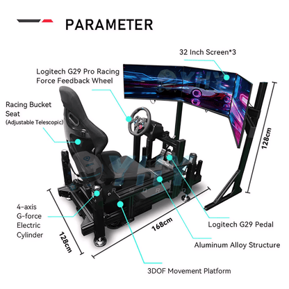 Racing Simulator Full Racing Movement